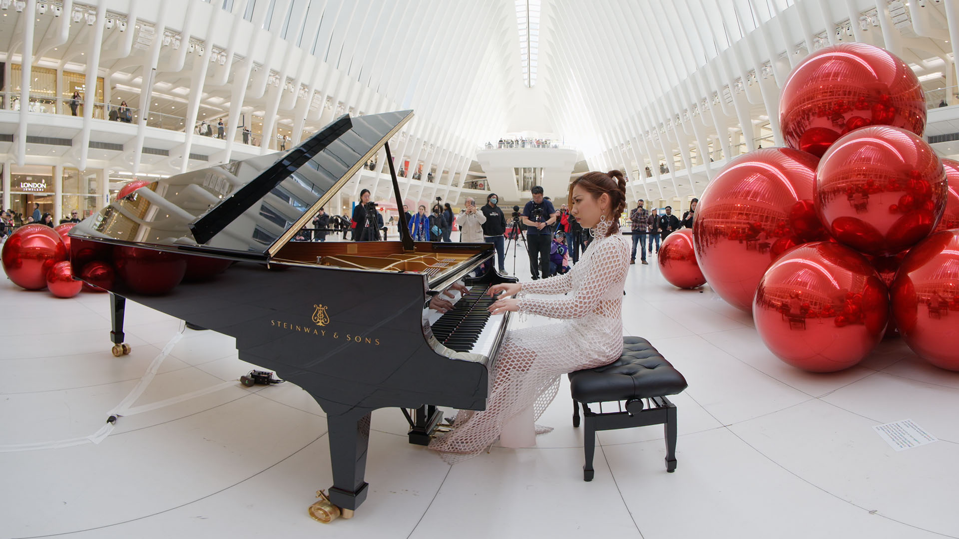 Piano Performance at the Red Ball Art Festival